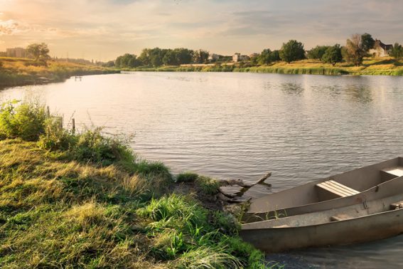 river in the countryside